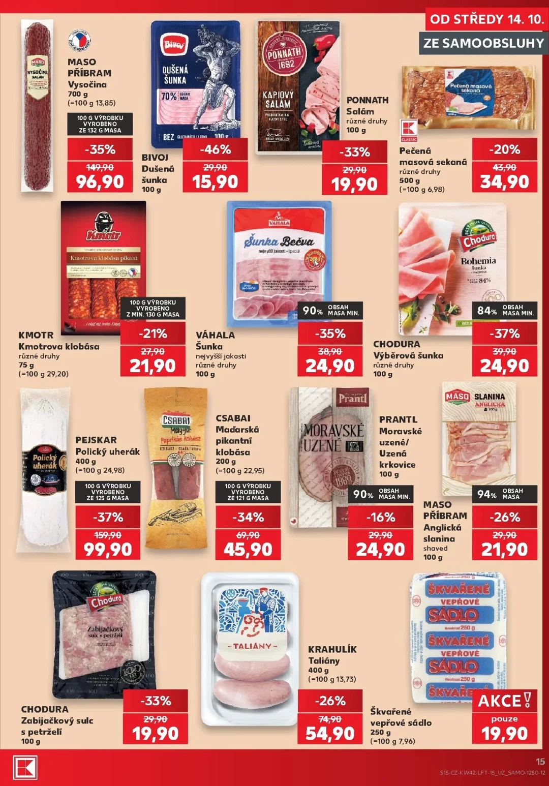 Originální strana 15 z 60 letáku Kaufland – Kaufland - Brno