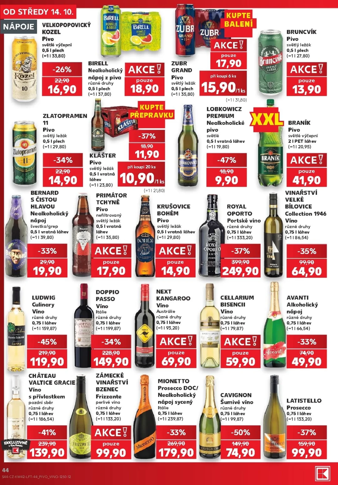 Originální strana 44 z 60 letáku Kaufland – Kaufland - Brno