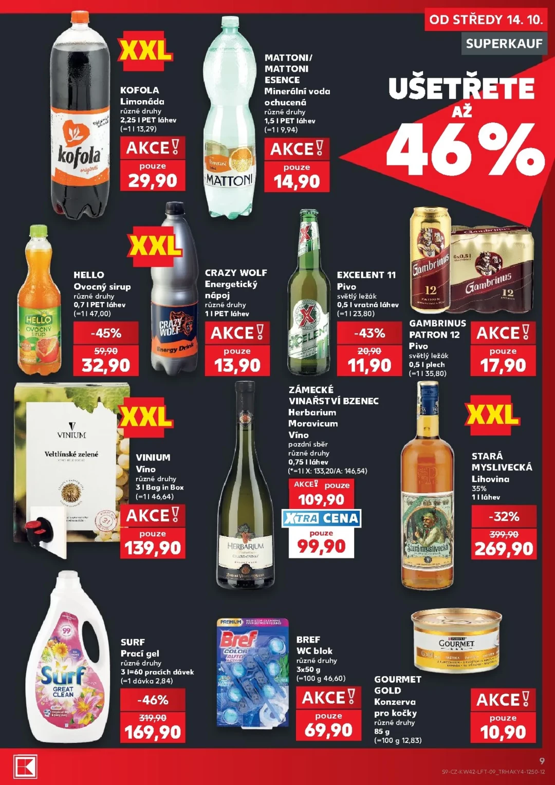 Originální strana 9 z 60 letáku Kaufland – Kaufland - Ostrava