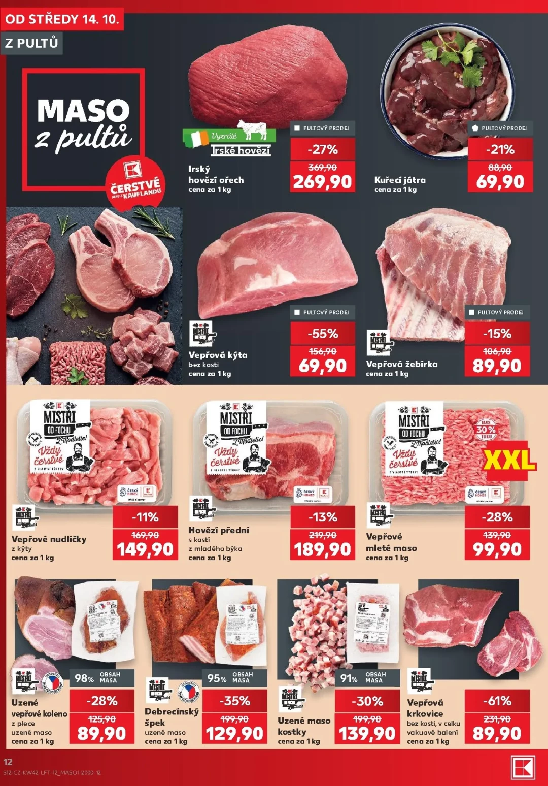 Originální strana 12 z 60 letáku Kaufland – Kaufland - Ostrava