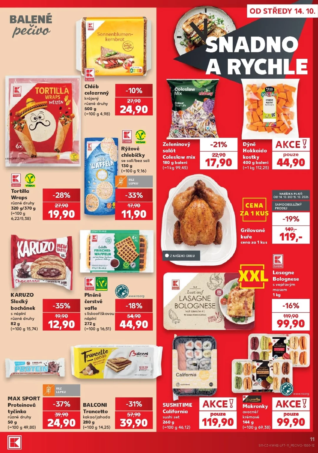 Originální strana 11 z 60 letáku Kaufland – Kaufland - Kolín