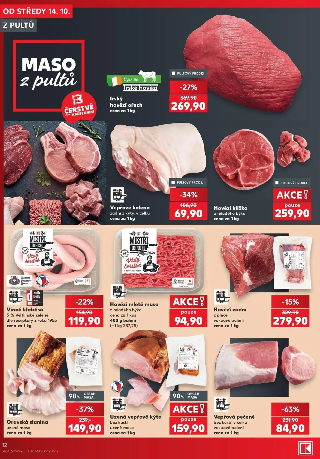 Originální strana 12 z 60 letáku Kaufland – Kaufland - Kolín
