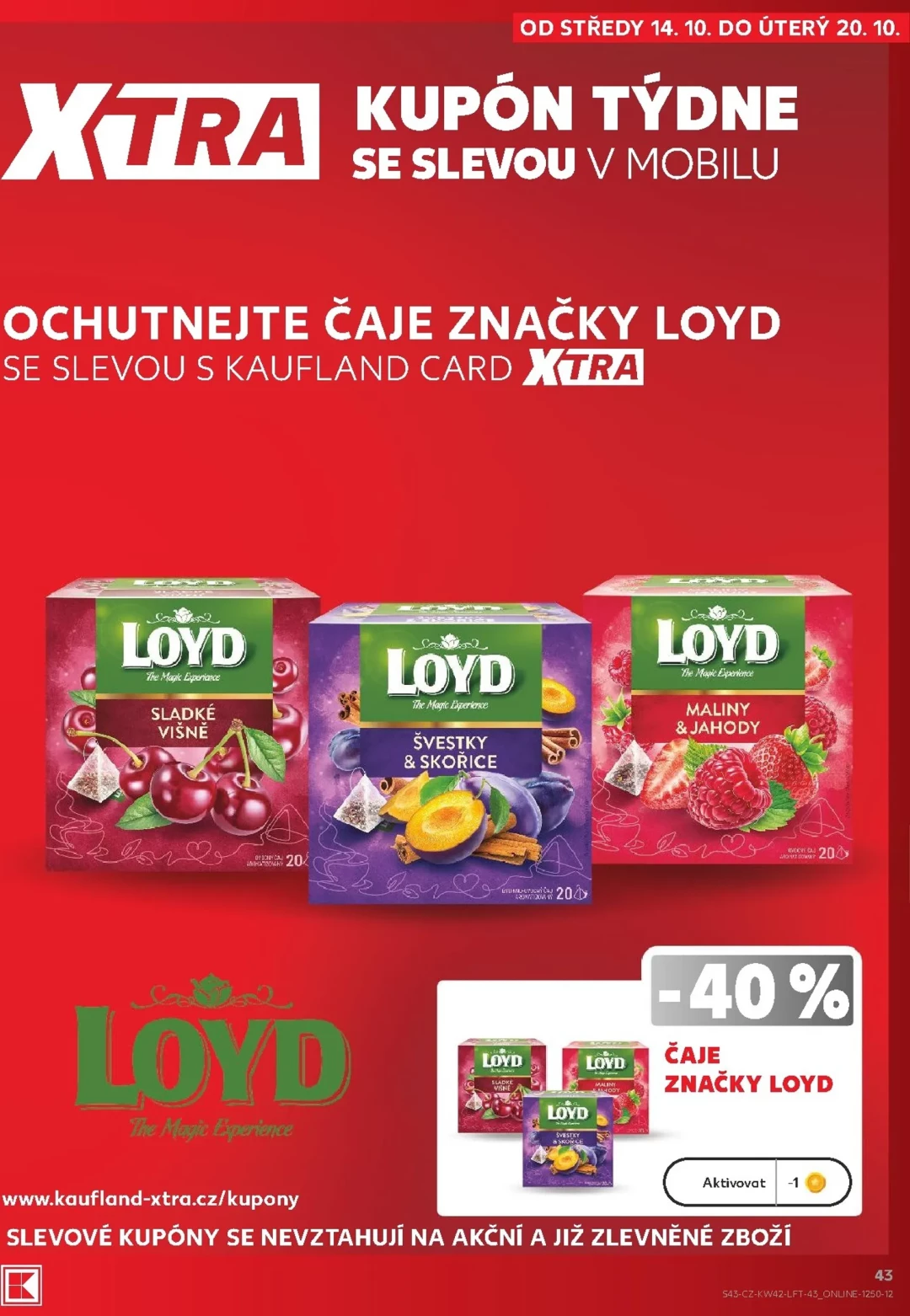 Originální strana 43 z 60 letáku Kaufland – Kaufland - Kolín