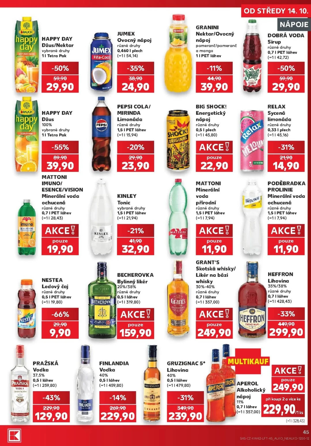 Originální strana 45 z 60 letáku Kaufland – Kaufland - Kolín