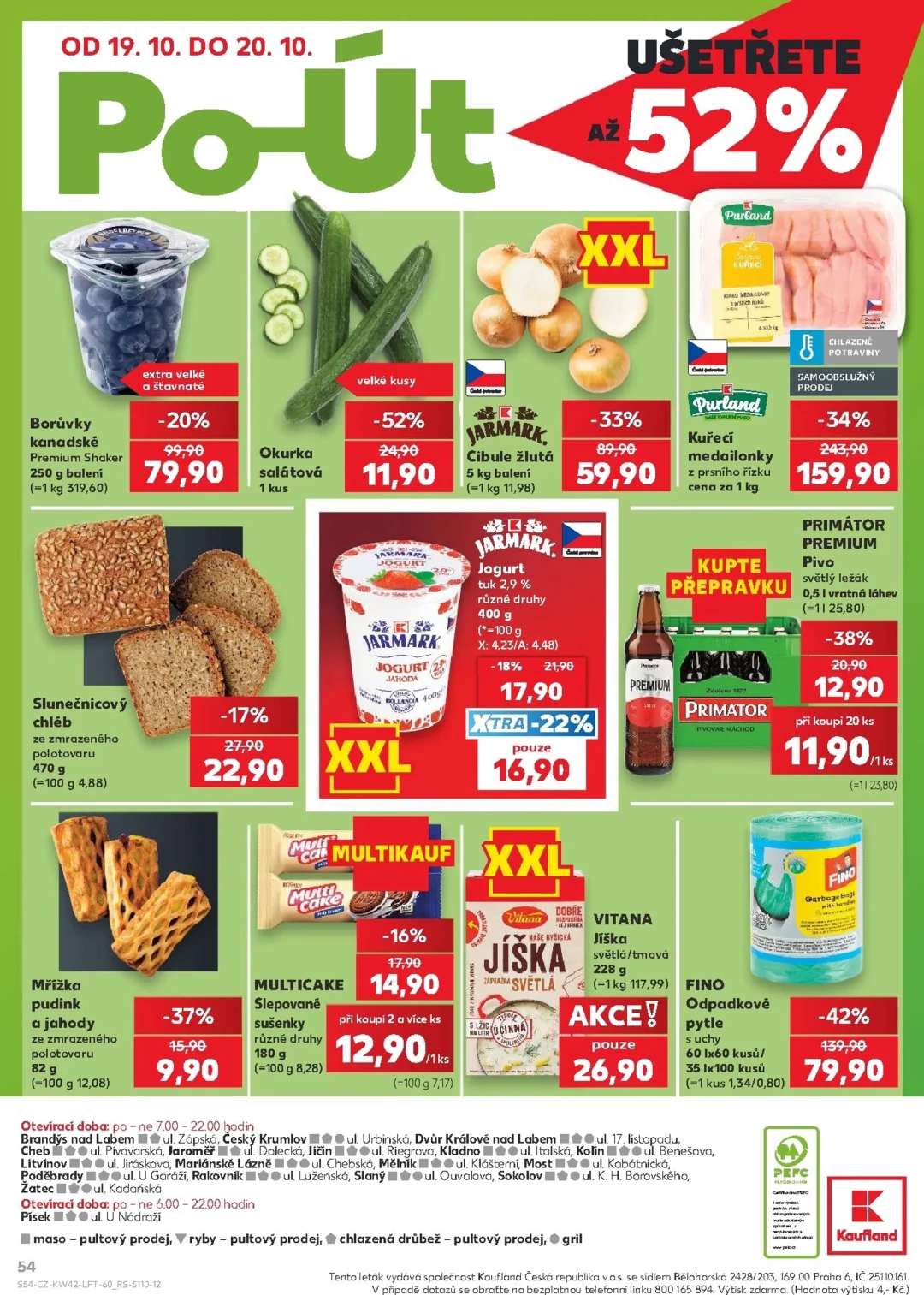 Originální strana 54 z 60 letáku Kaufland – Kaufland - Kolín