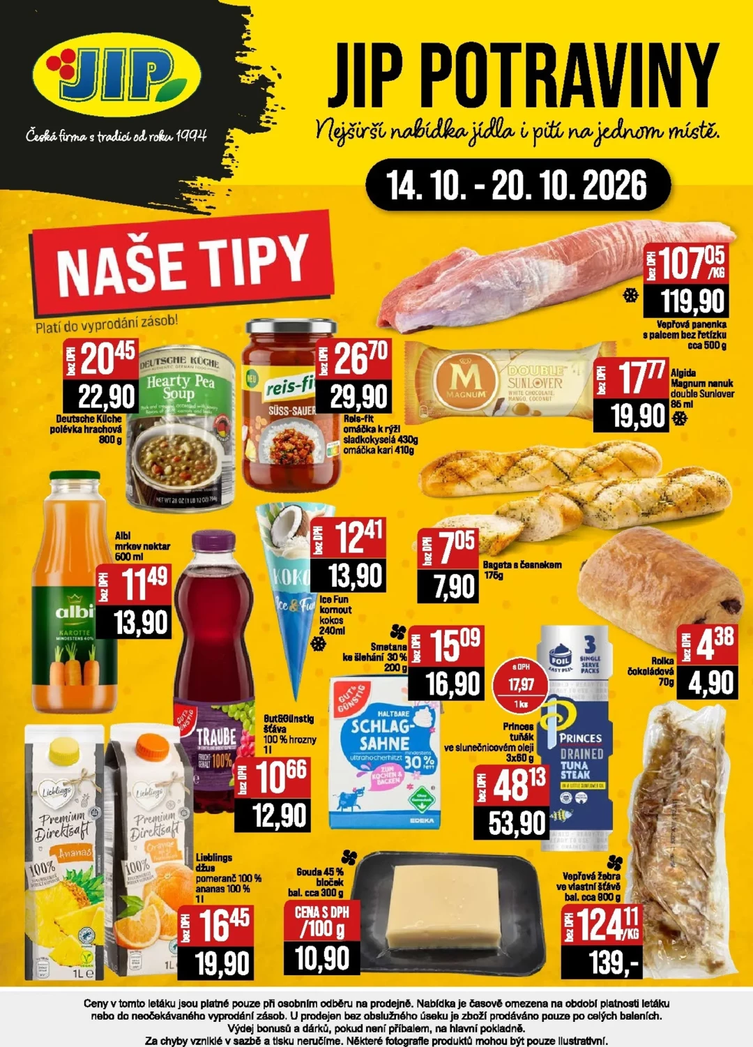 Originální strana 20 z 20 letáku JIP – JIP - České Budějovice, Most, Svoboda nad Úpou, Náchod, Sušice