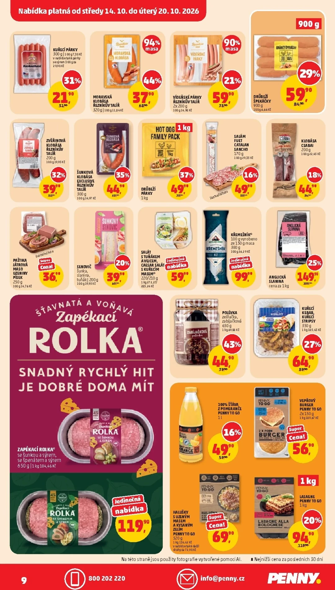 Originální strana 9 z 35 letáku Penny – PENNY