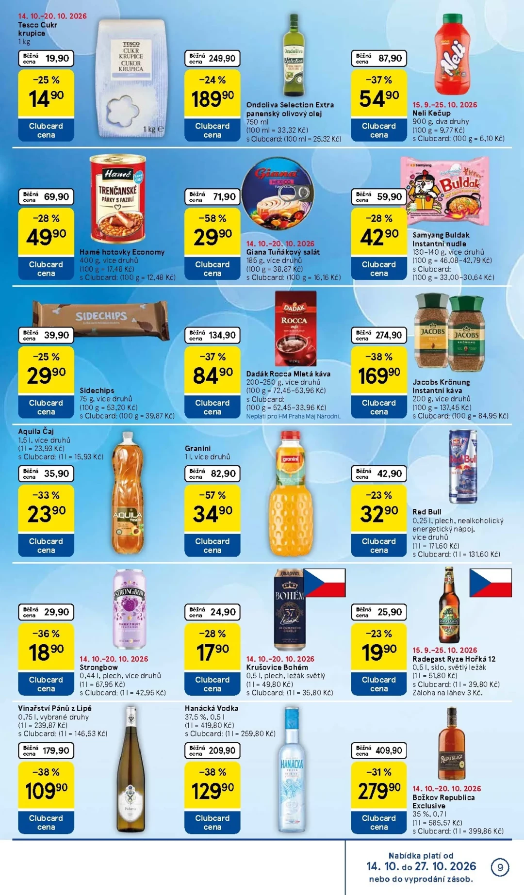 Originální strana 9 z 36 letáku Tesco – Tesco