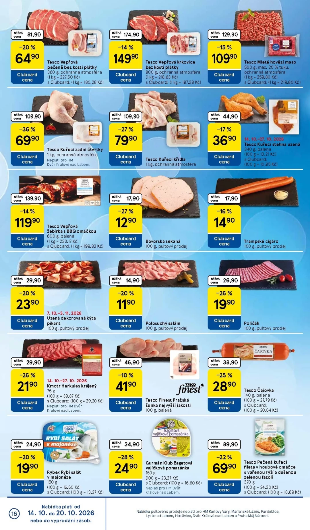 Originální strana 16 z 36 letáku Tesco – Tesco