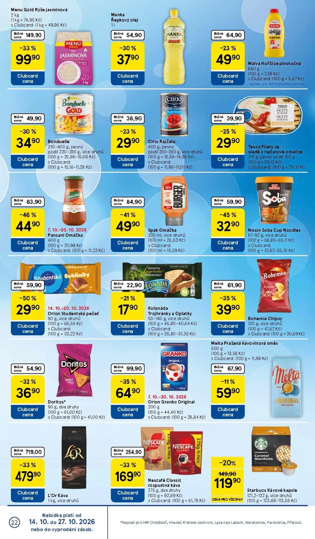 Originální strana 22 z 36 letáku Tesco – Tesco