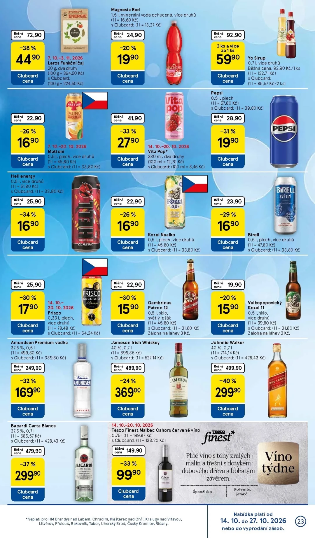 Originální strana 23 z 36 letáku Tesco – Tesco