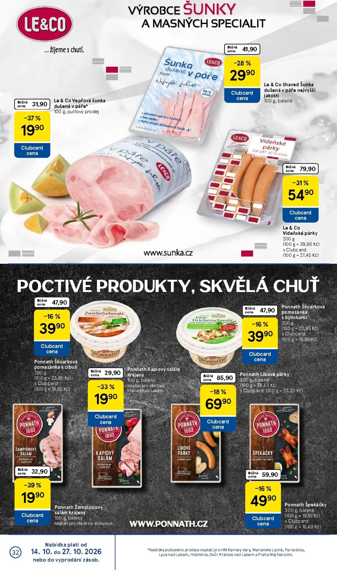 Originální strana 32 z 36 letáku Tesco – Tesco