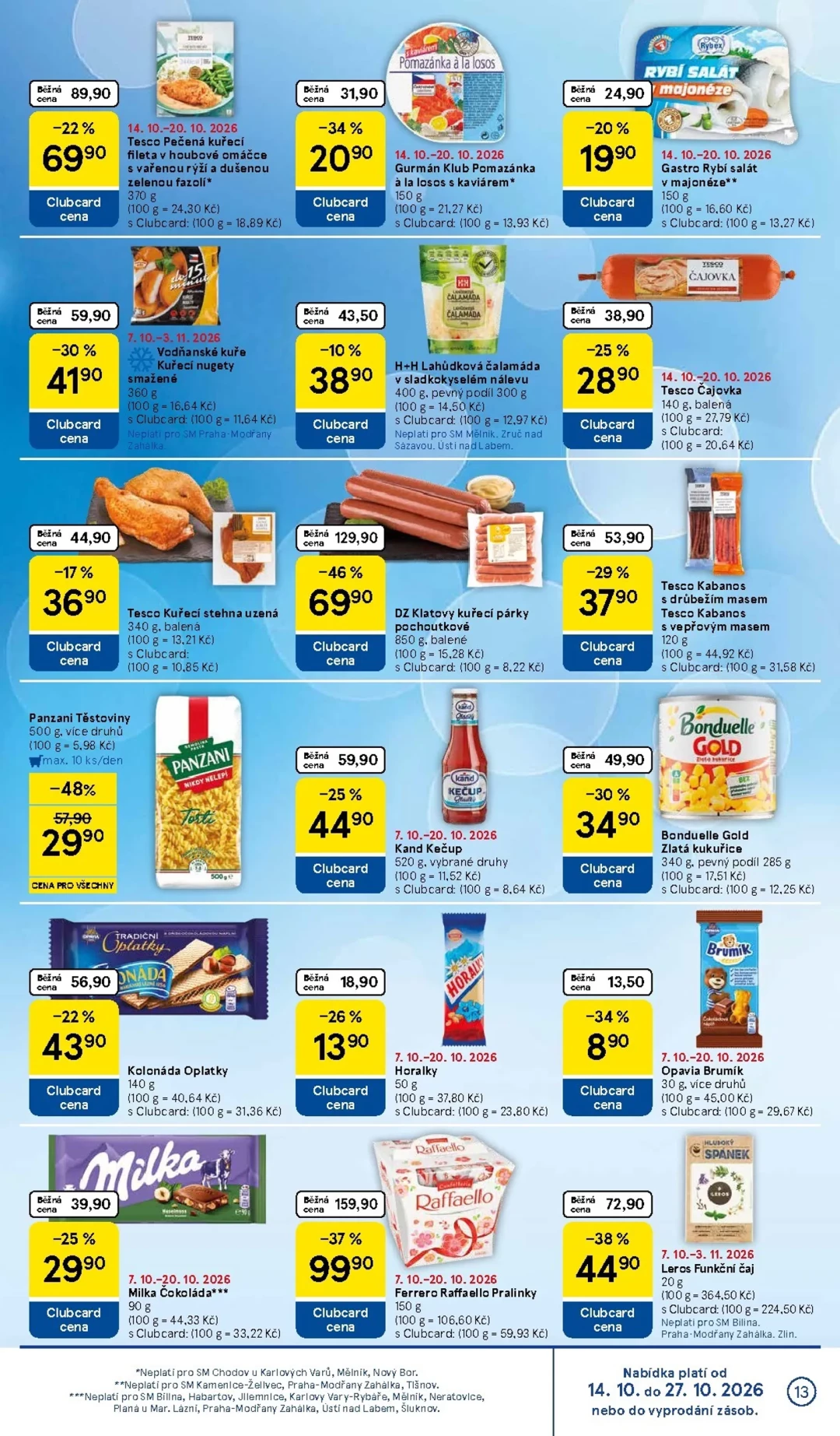 Originální strana 13 z 16 letáku Tesco – Tesco supermarket