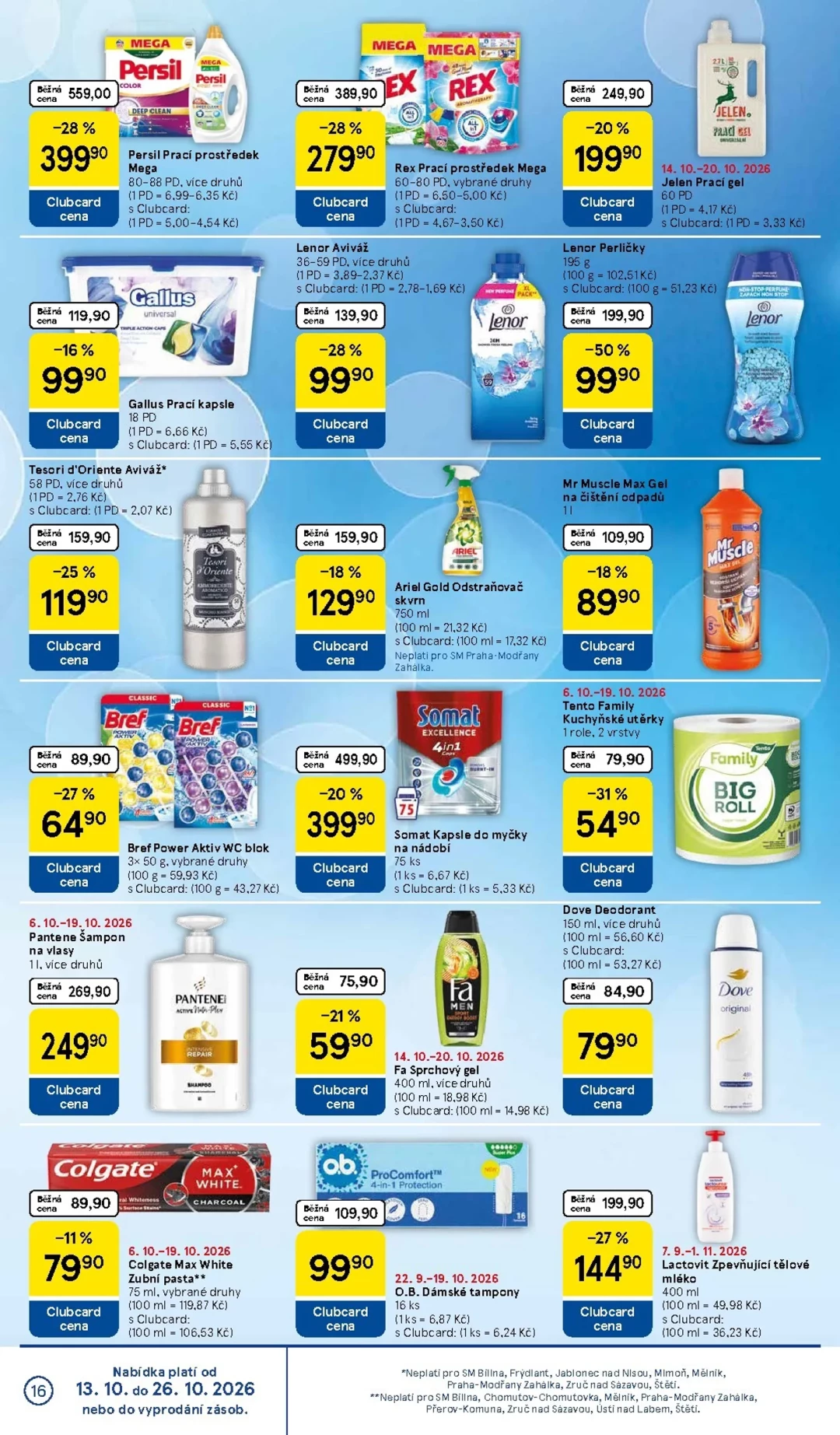 Originální strana 16 z 16 letáku Tesco – Tesco supermarket