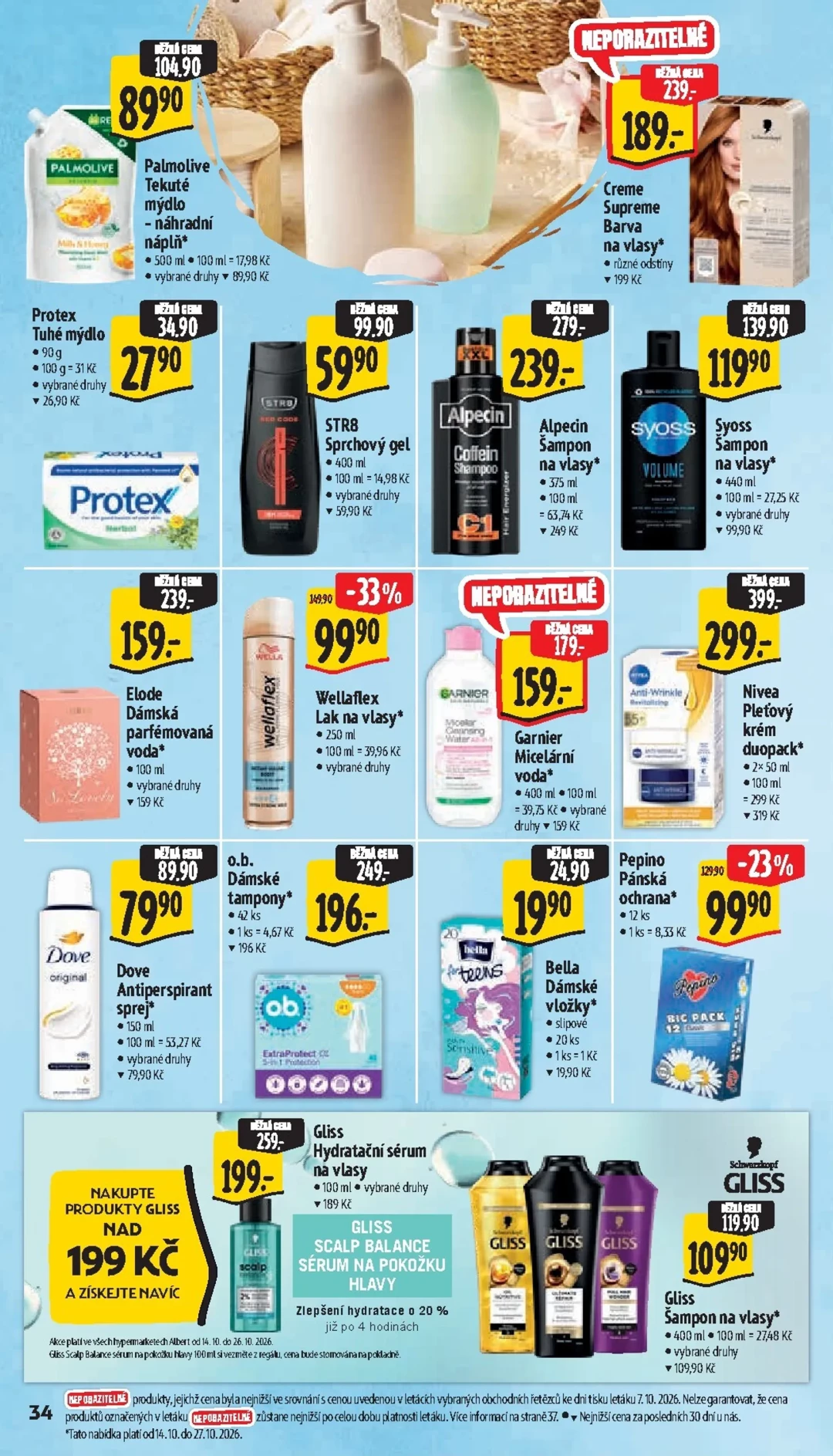 Originální strana 44 z 63 letáku Albert – Albert Hypermarket