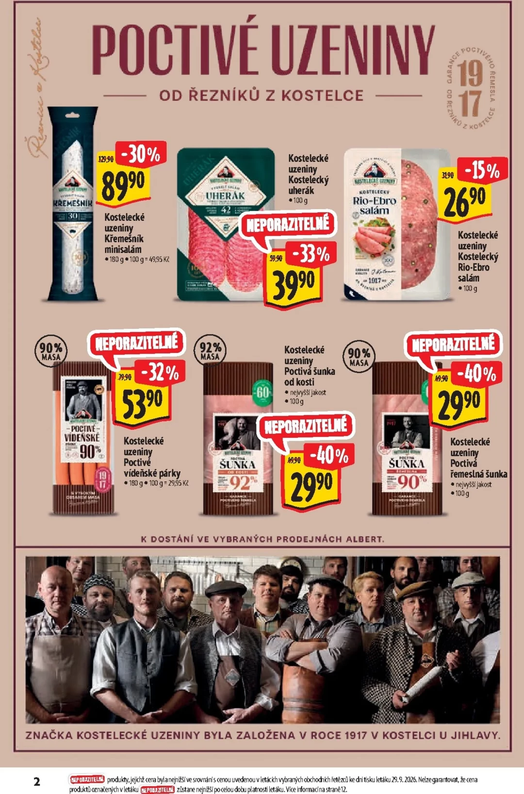 Originální strana 2 z 25 letáku Albert – Albert Supermarket - Značky