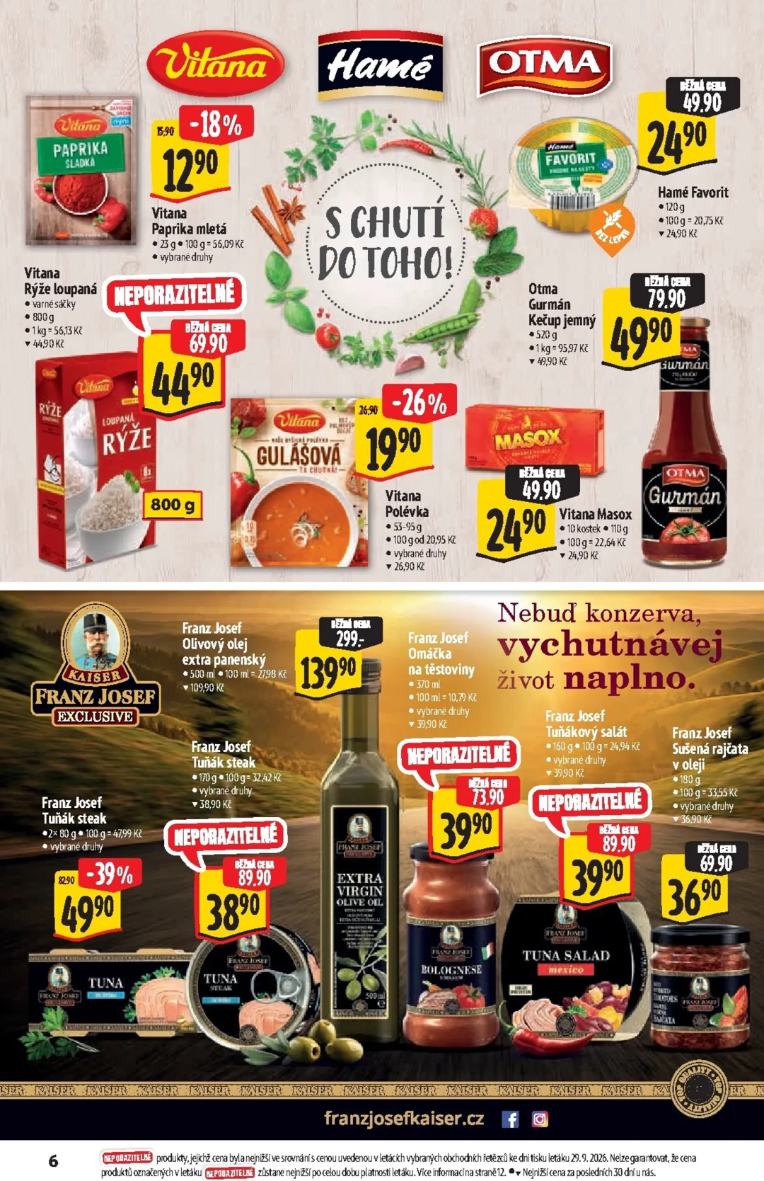 Originální strana 6 z 25 letáku Albert – Albert Supermarket - Značky