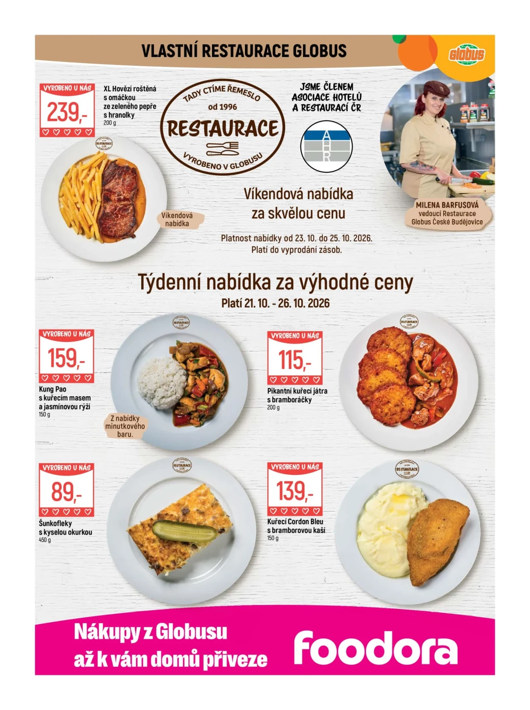 Originální strana 8 z 54 letáku Globus – Globus České Budějovice