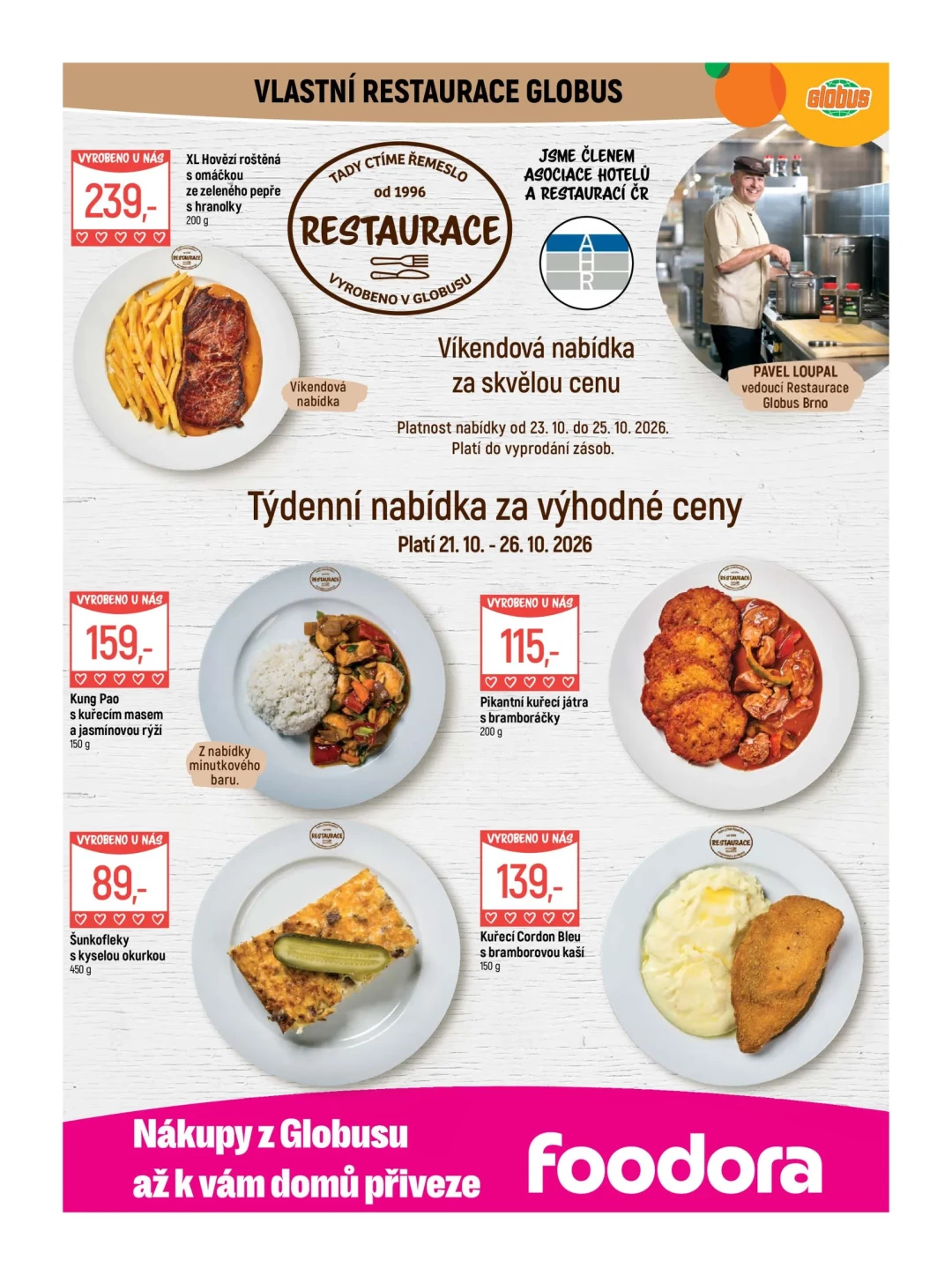 Originální strana 8 z 54 letáku Globus – Globus Brno