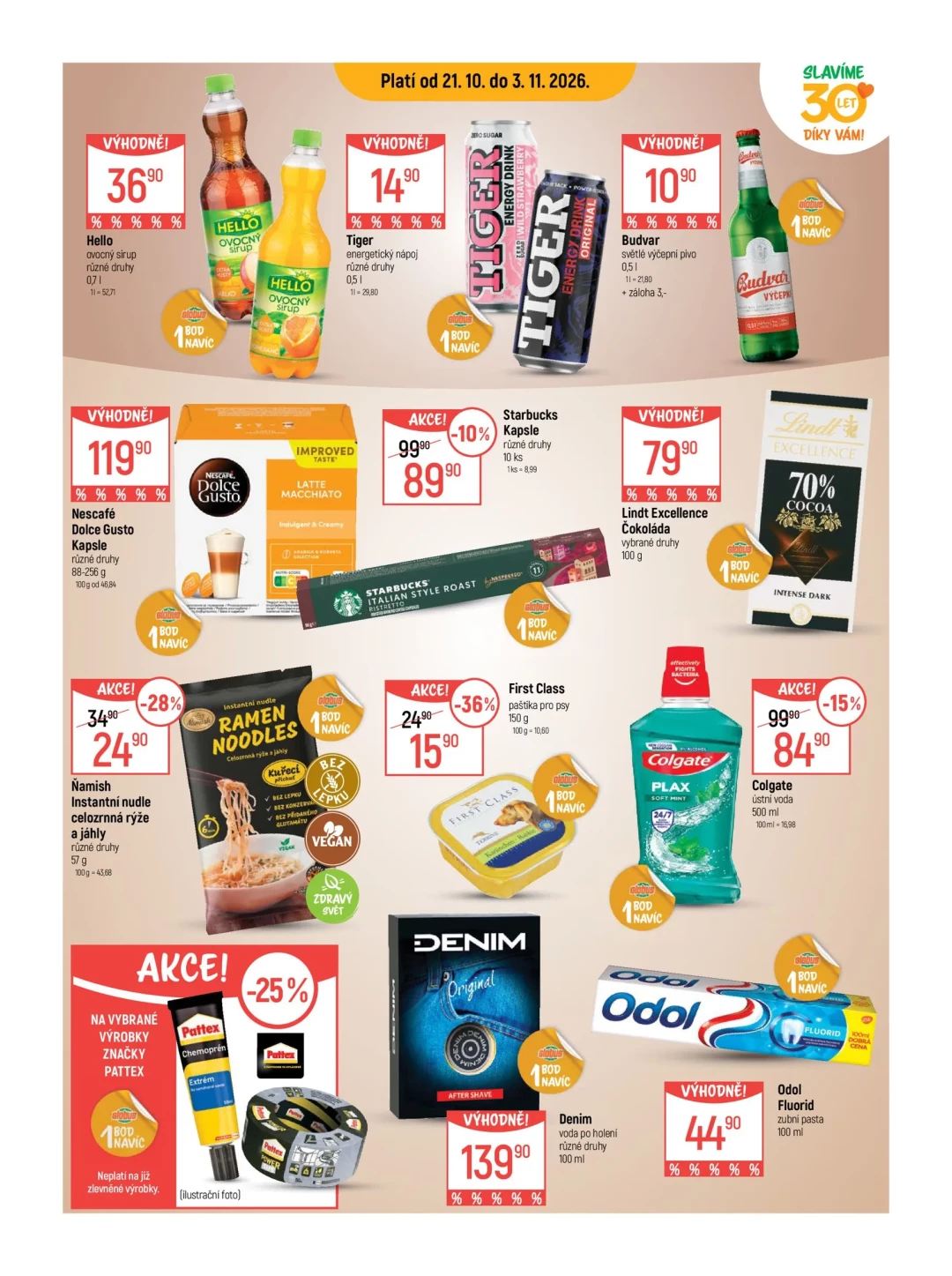 Originální strana 13 z 45 letáku Globus – Globus Praha–Štěrboholy