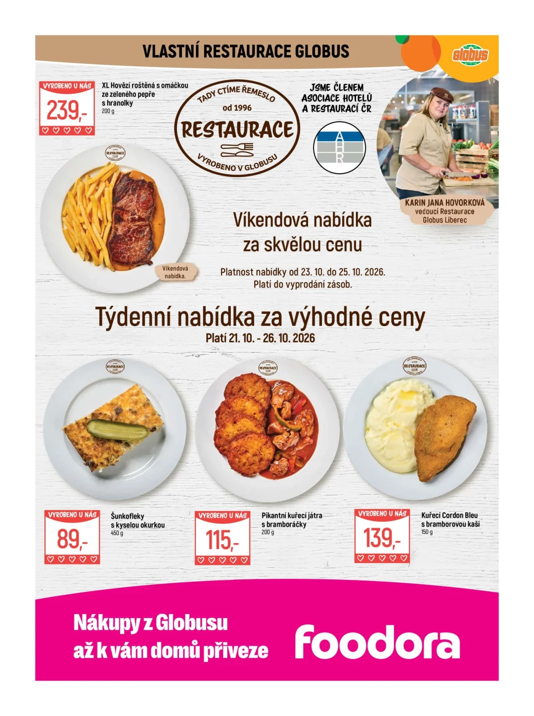 Originální strana 8 z 54 letáku Globus – Globus Liberec
