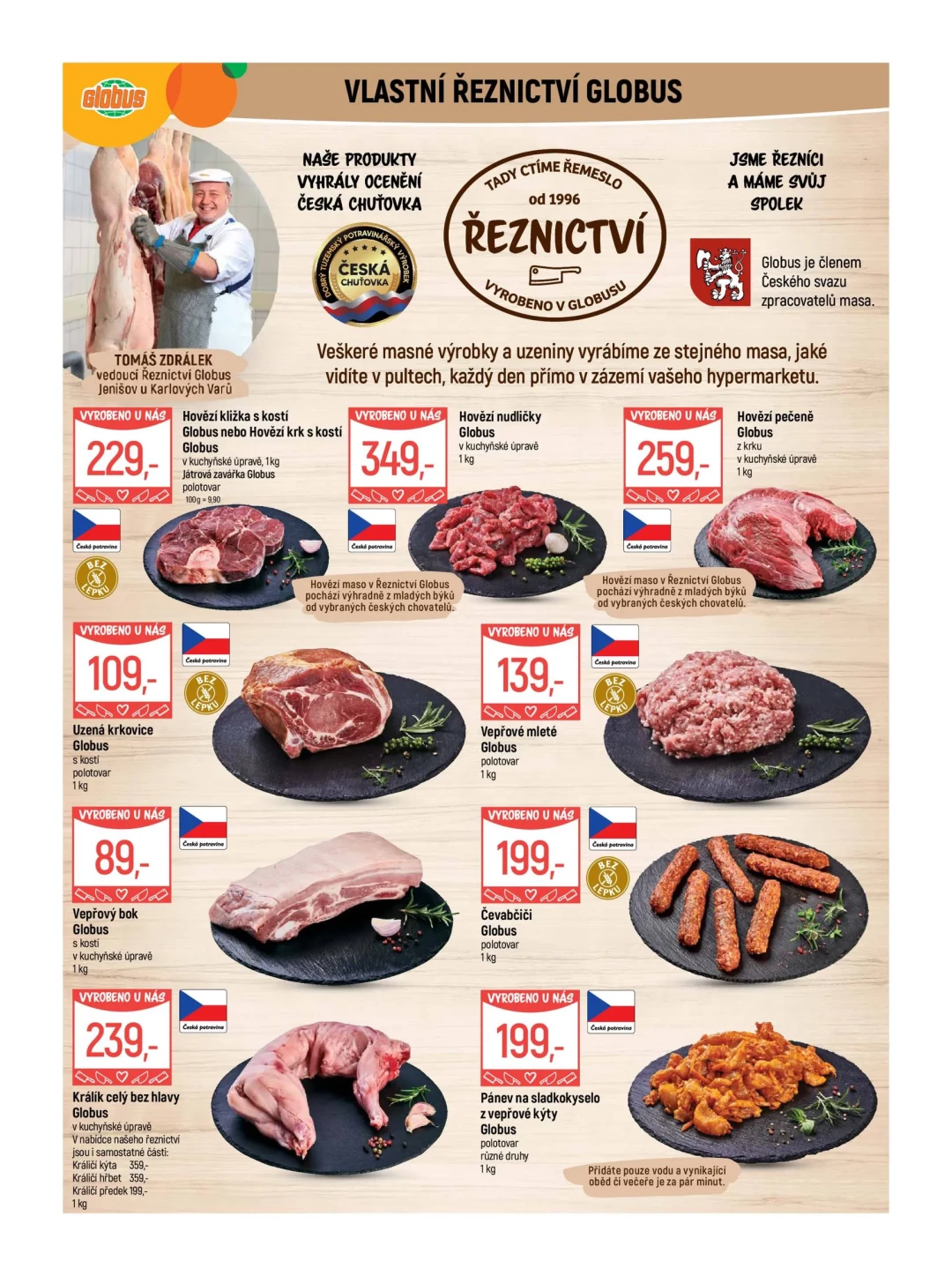 Originální strana 5 z 54 letáku Globus – Globus Karlovy Vary–Jenišov