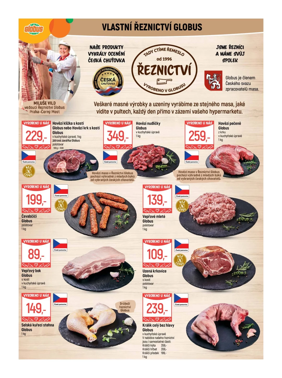 Originální strana 5 z 54 letáku Globus – Globus Praha-Černý Most