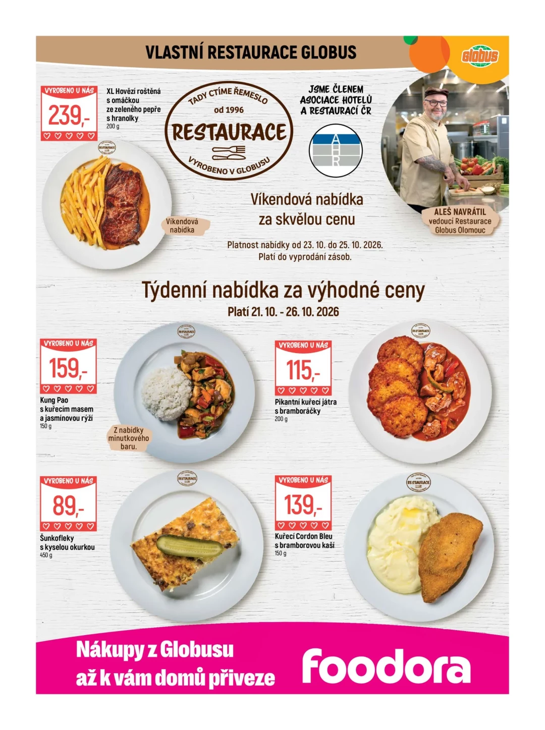 Originální strana 8 z 58 letáku Globus – Globus Olomouc