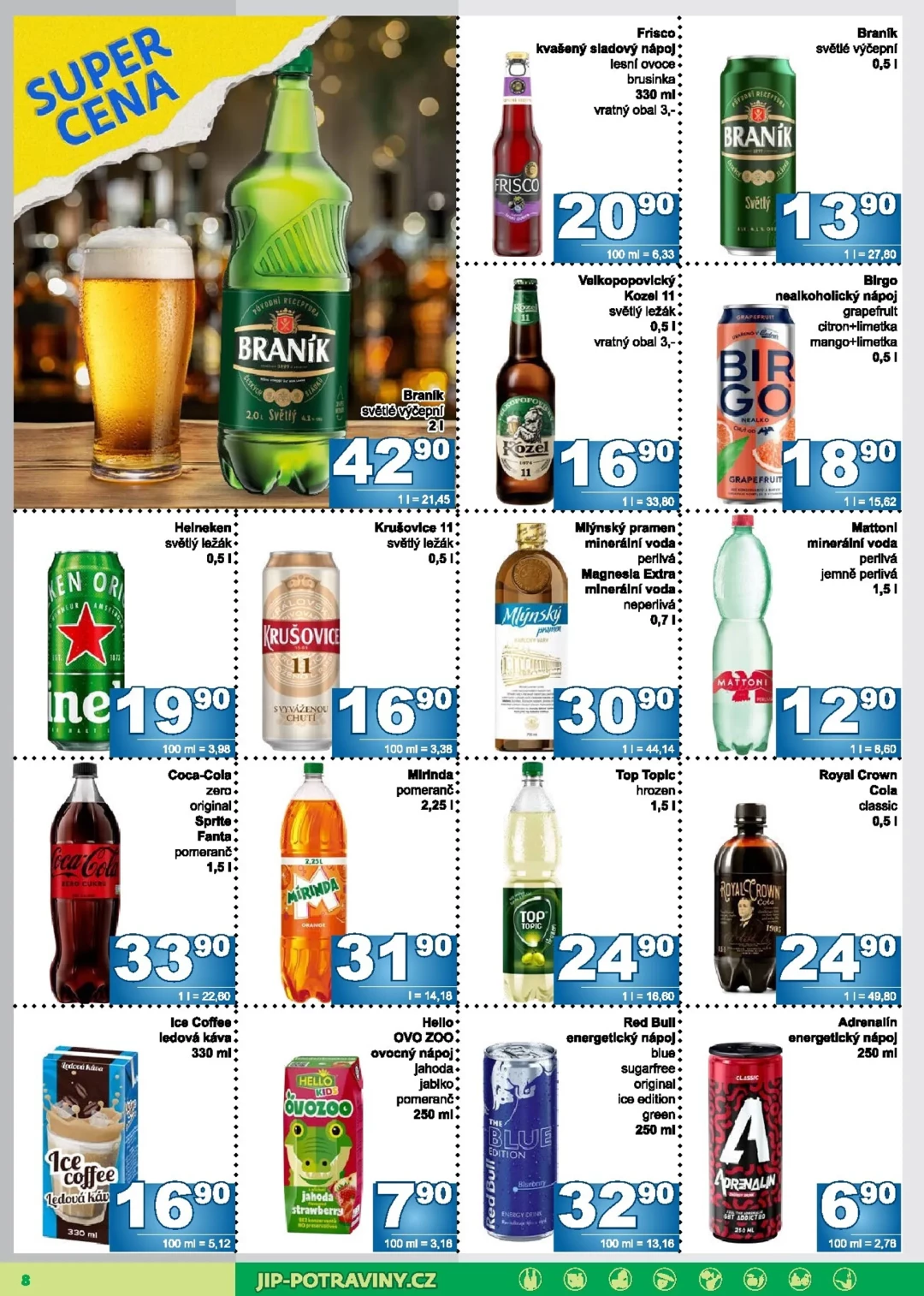 Originální strana 8 z 12 letáku JIP – JIP - Maloobchod