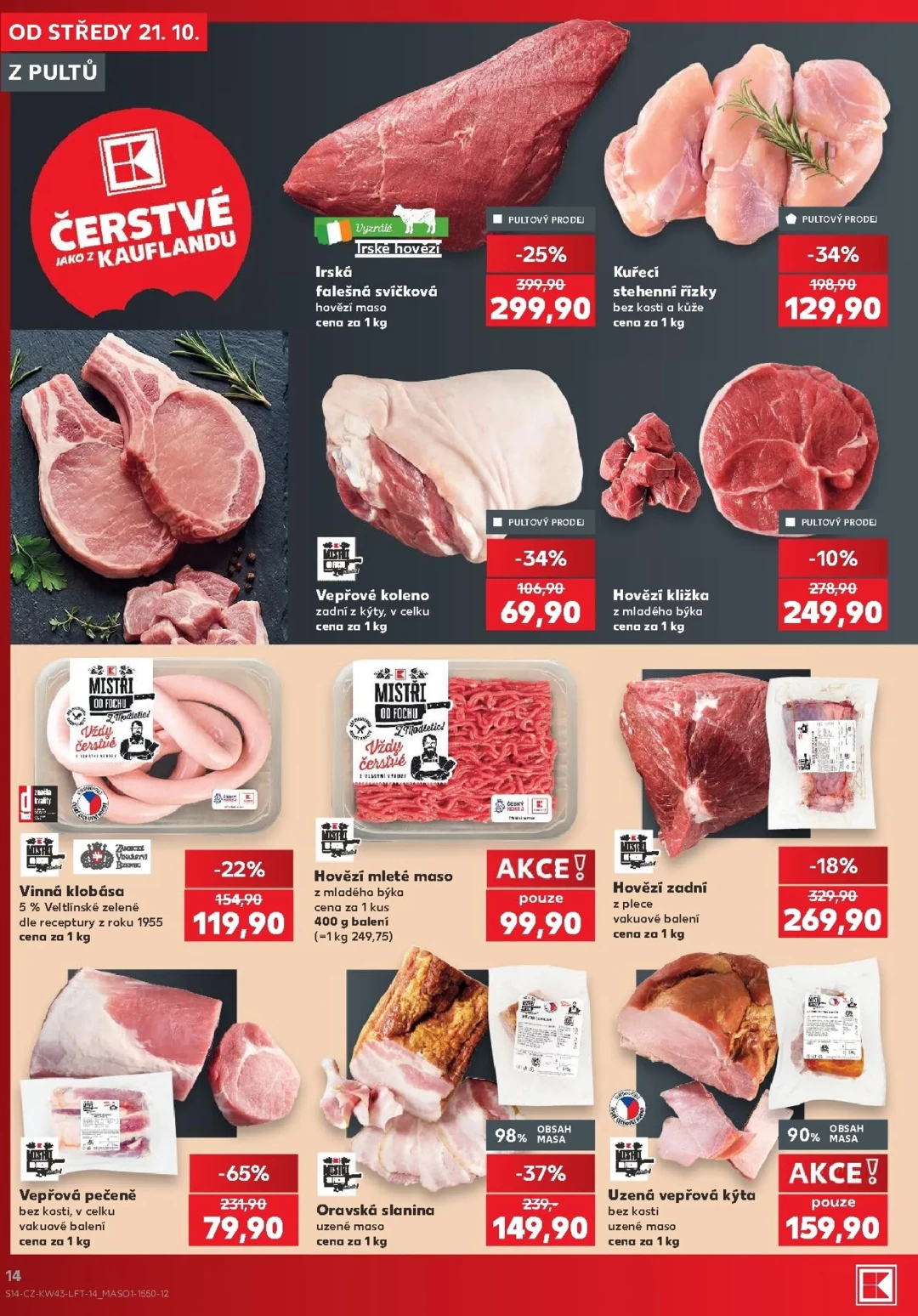 Originální strana 14 z 62 letáku Kaufland – Kaufland - Praha 4