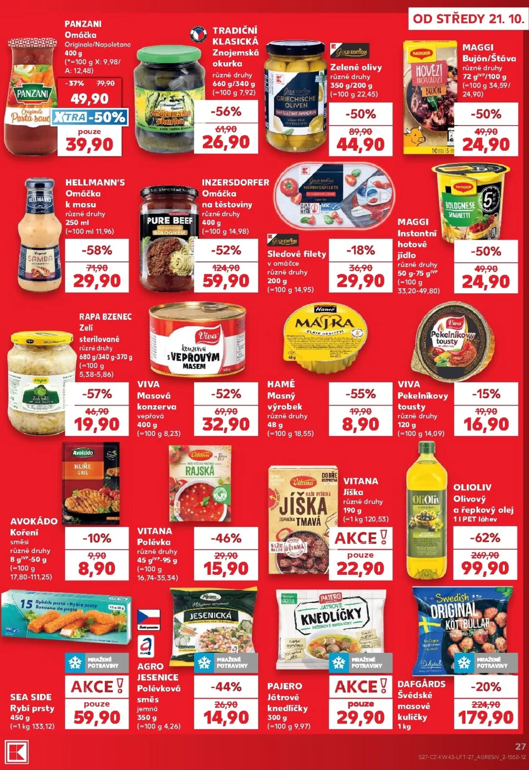 Originální strana 27 z 62 letáku Kaufland – Kaufland - Praha 4