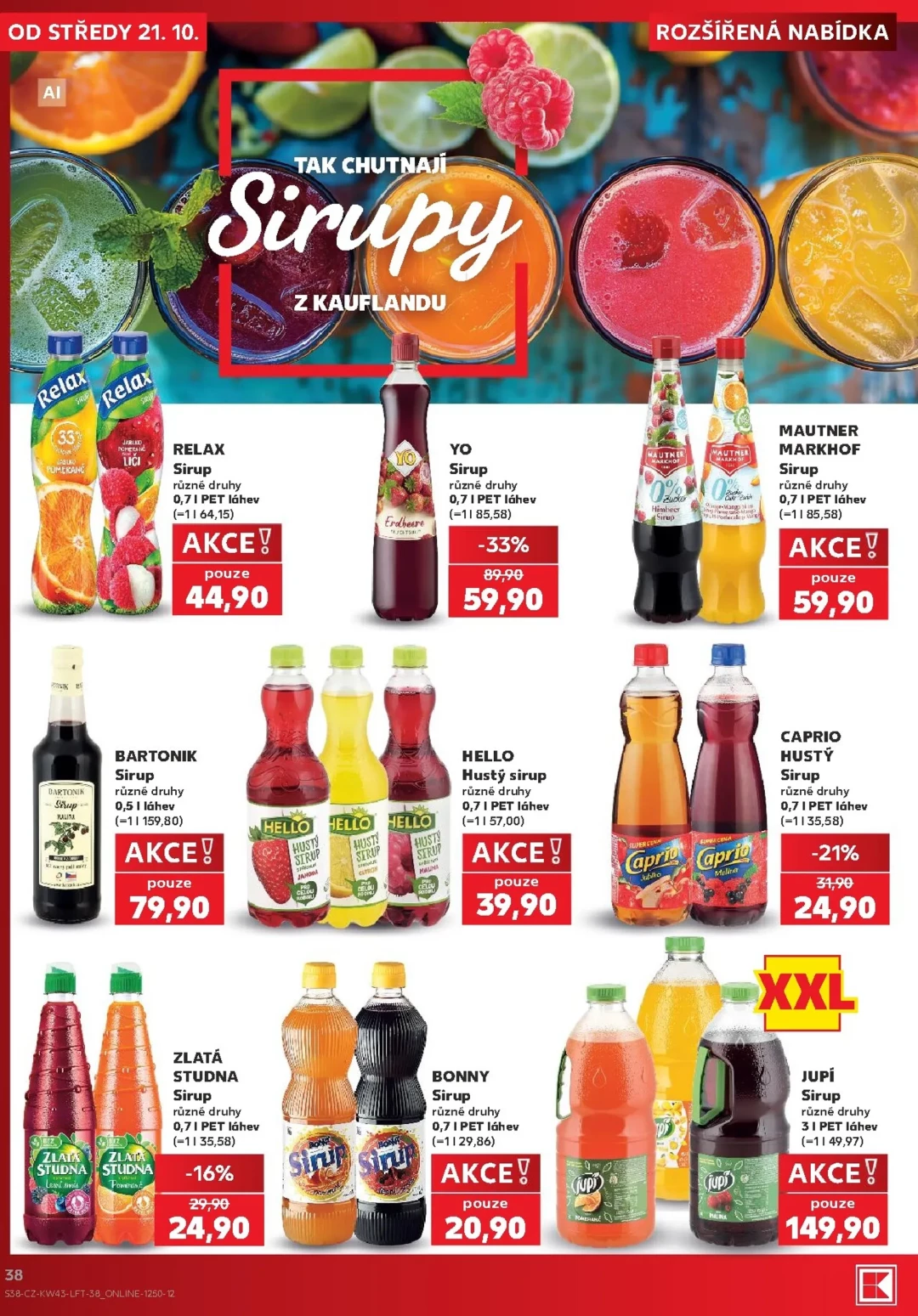 Originální strana 38 z 62 letáku Kaufland – Kaufland - Praha 4