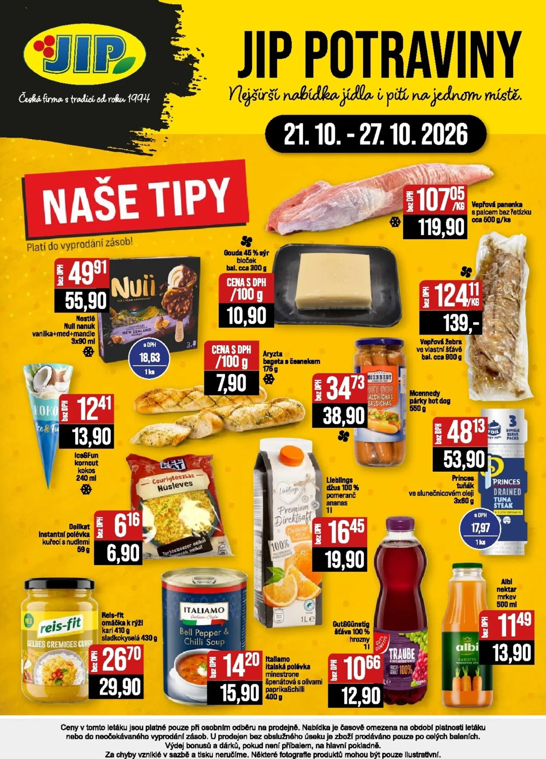 Originální strana 20 z 20 letáku JIP – JIP - České Budějovice, Most, Svoboda nad Úpou, Náchod, Sušice
