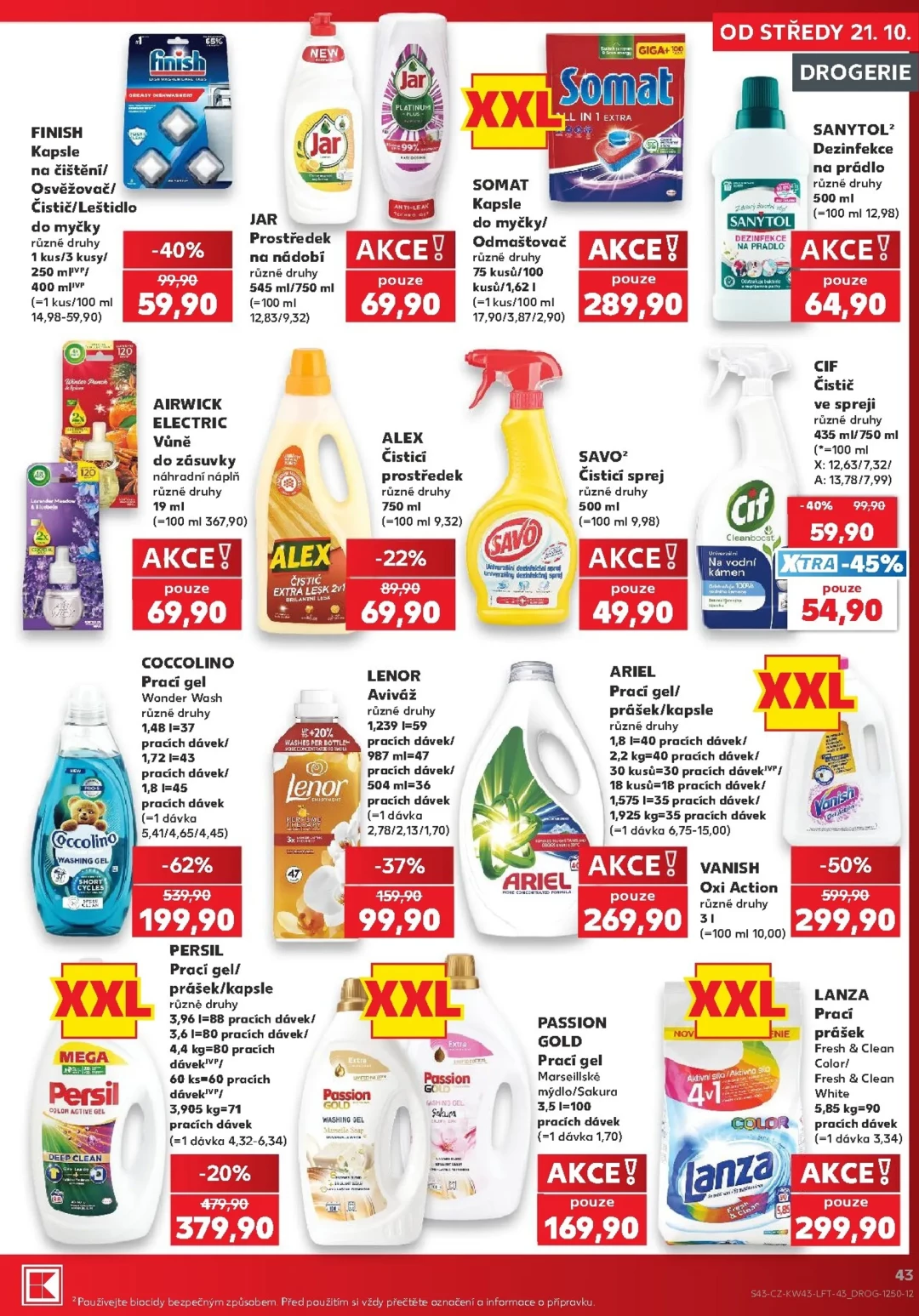 Originální strana 43 z 62 letáku Kaufland – Kaufland - Kolín