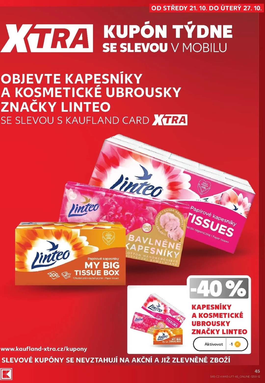 Originální strana 45 z 62 letáku Kaufland – Kaufland - Kolín