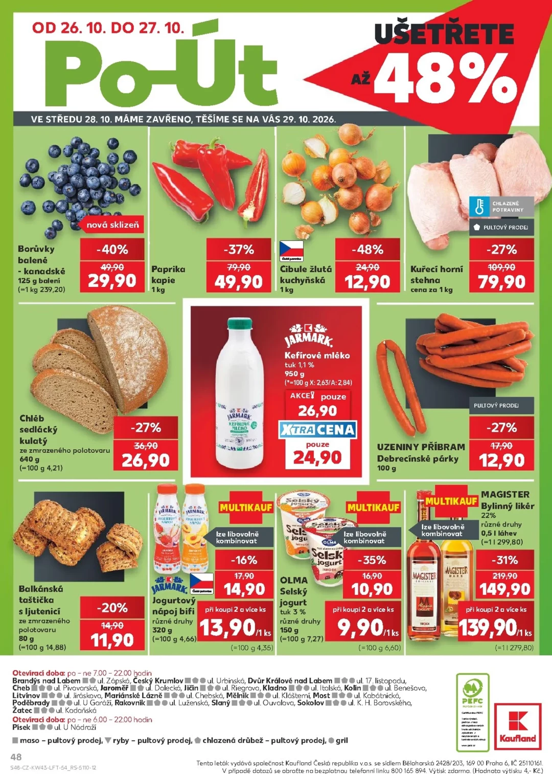 Originální strana 48 z 62 letáku Kaufland – Kaufland - Kolín