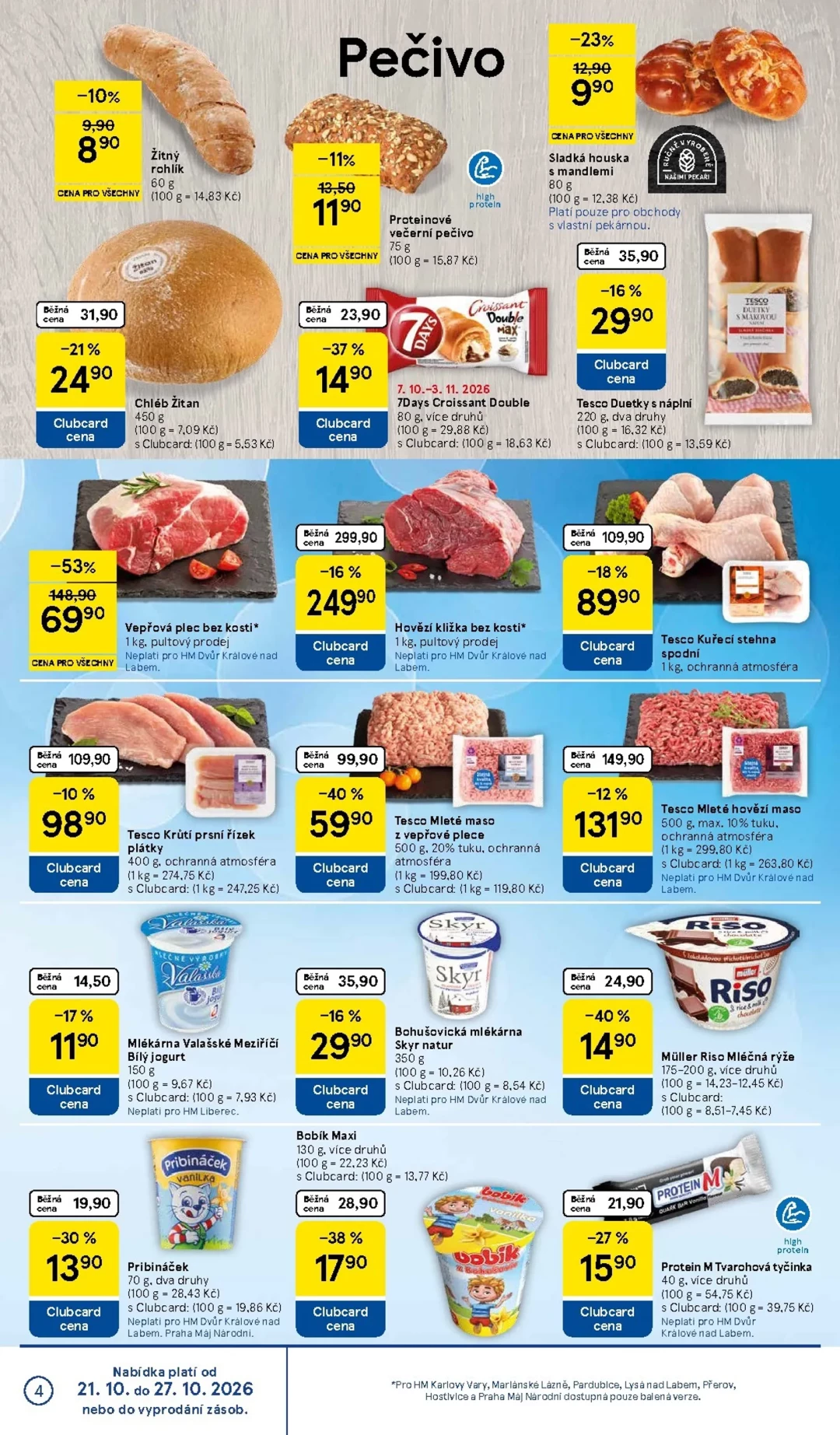 Originální strana 4 z 35 letáku Tesco – Tesco