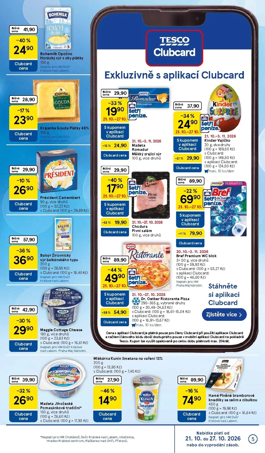 Originální strana 5 z 35 letáku Tesco – Tesco