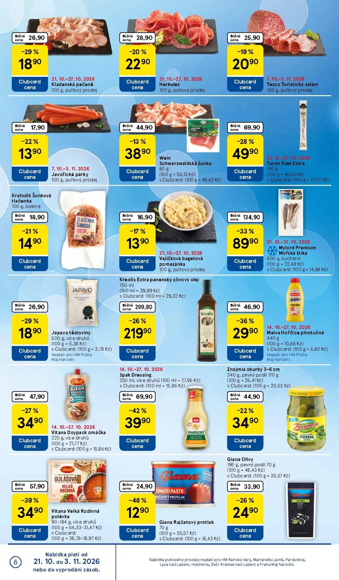 Originální strana 6 z 35 letáku Tesco – Tesco
