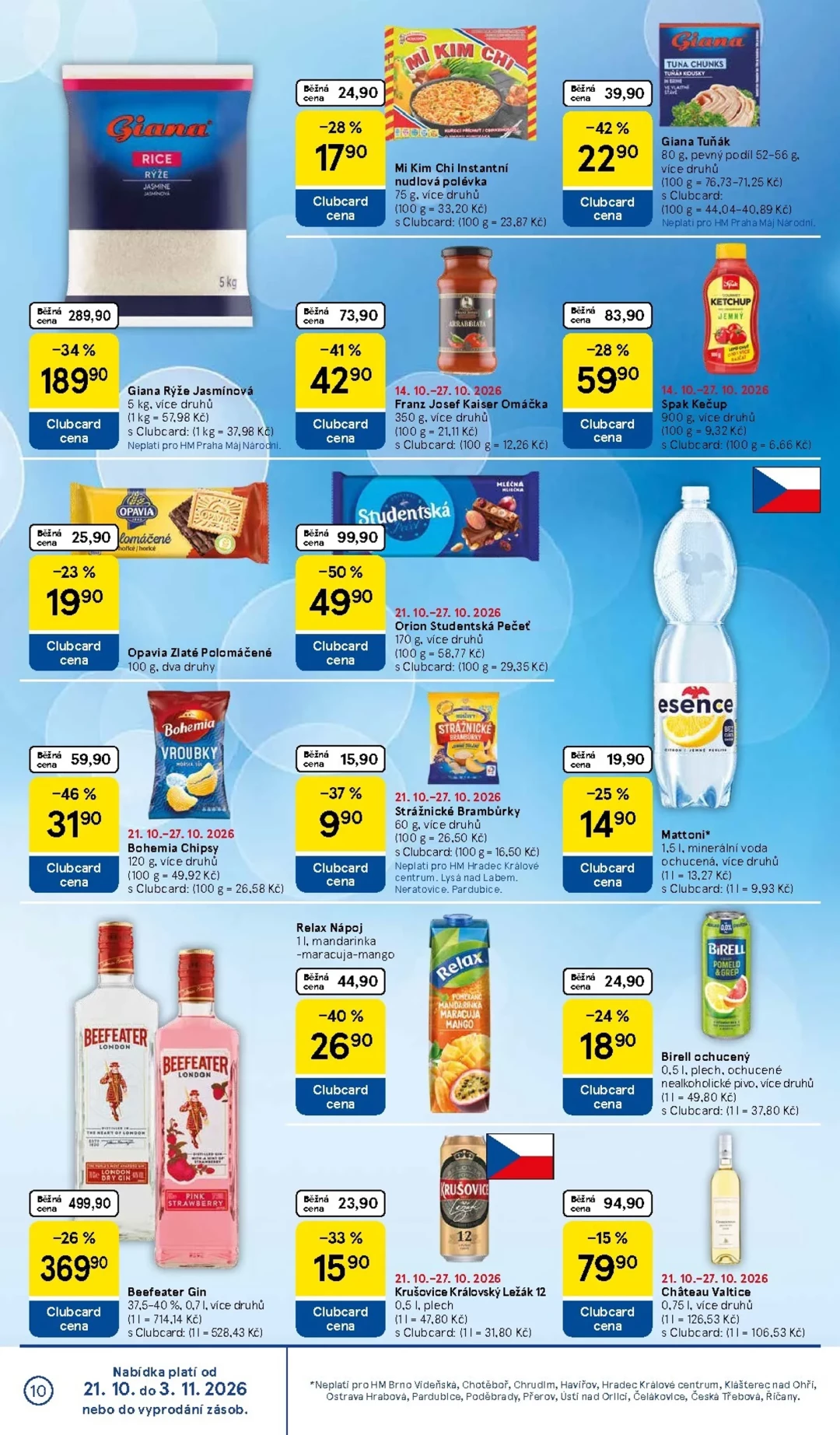 Originální strana 10 z 35 letáku Tesco – Tesco