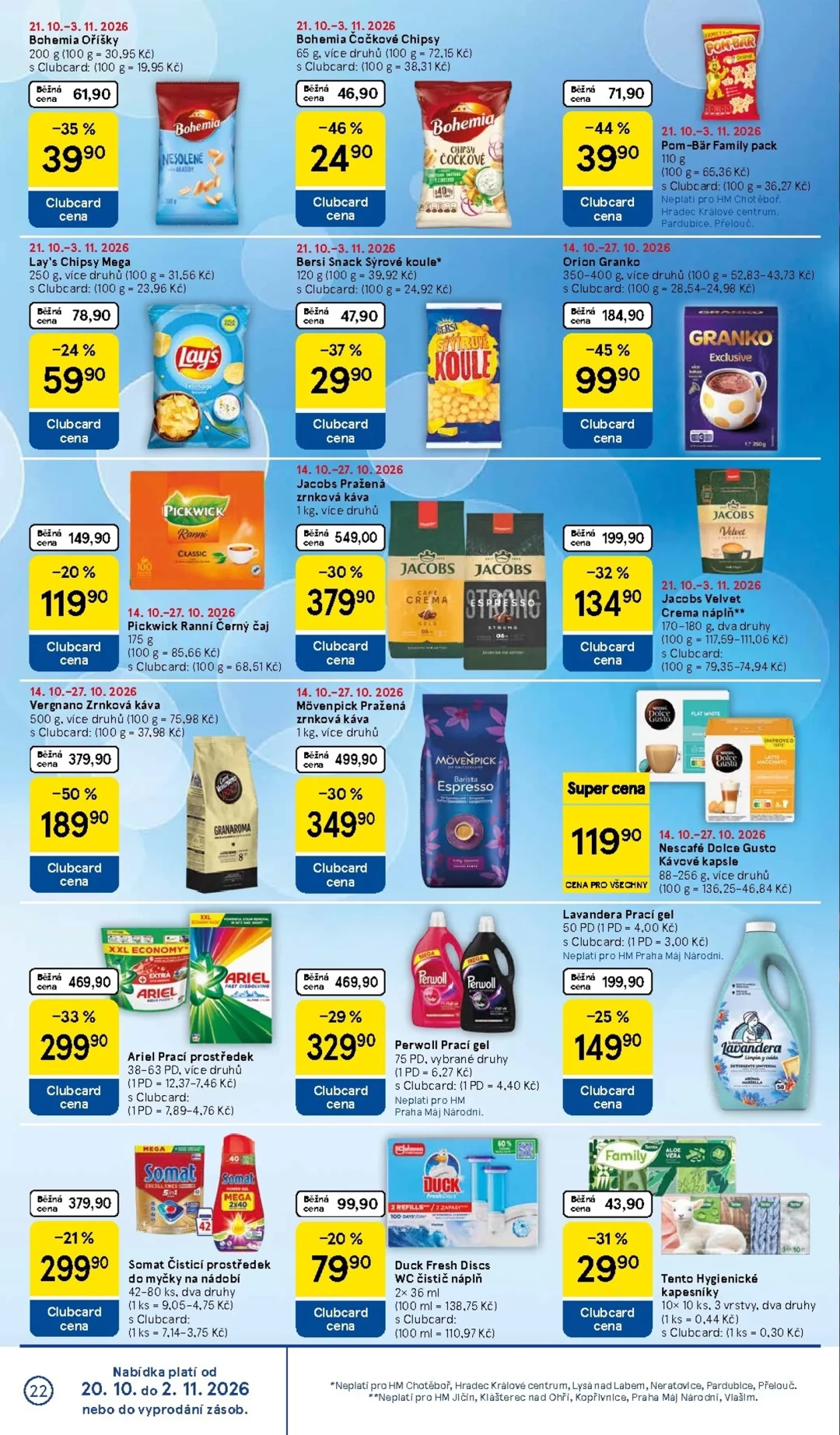 Originální strana 22 z 35 letáku Tesco – Tesco