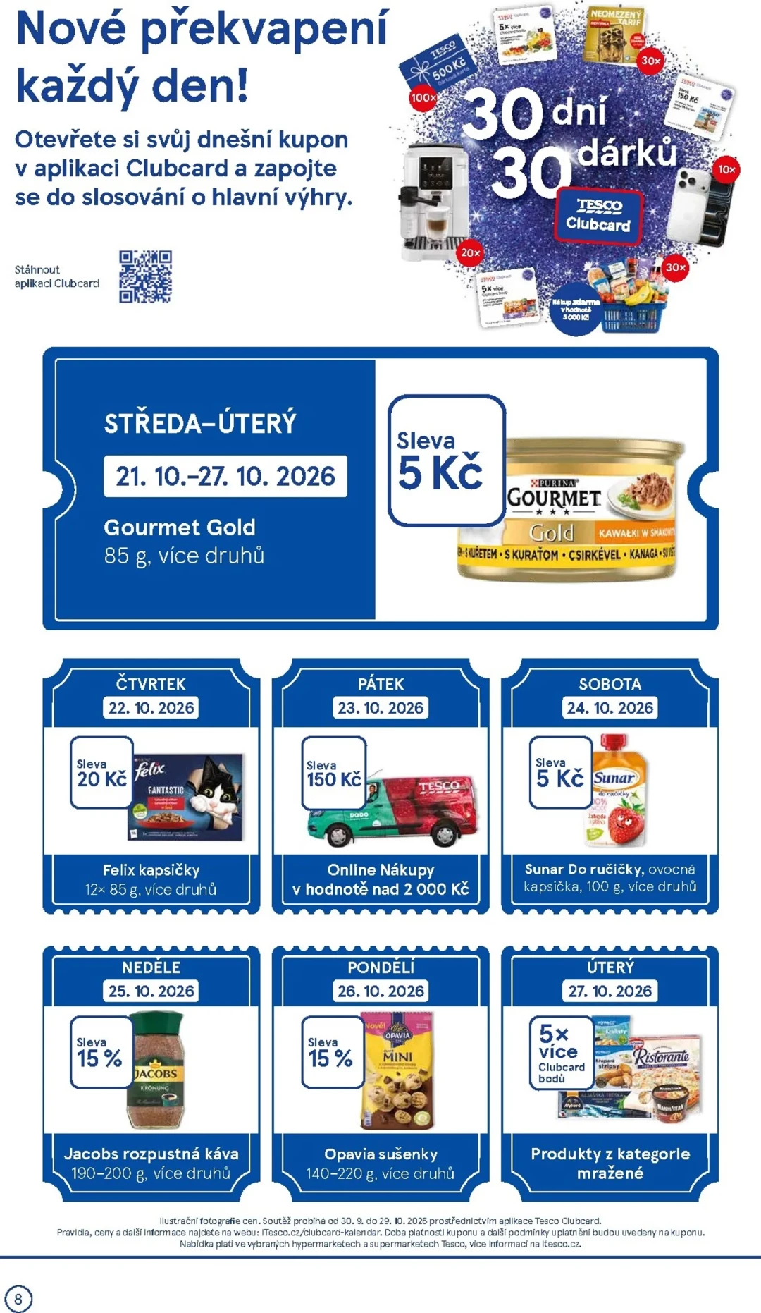 Originální strana 8 z 16 letáku Tesco – Tesco supermarket