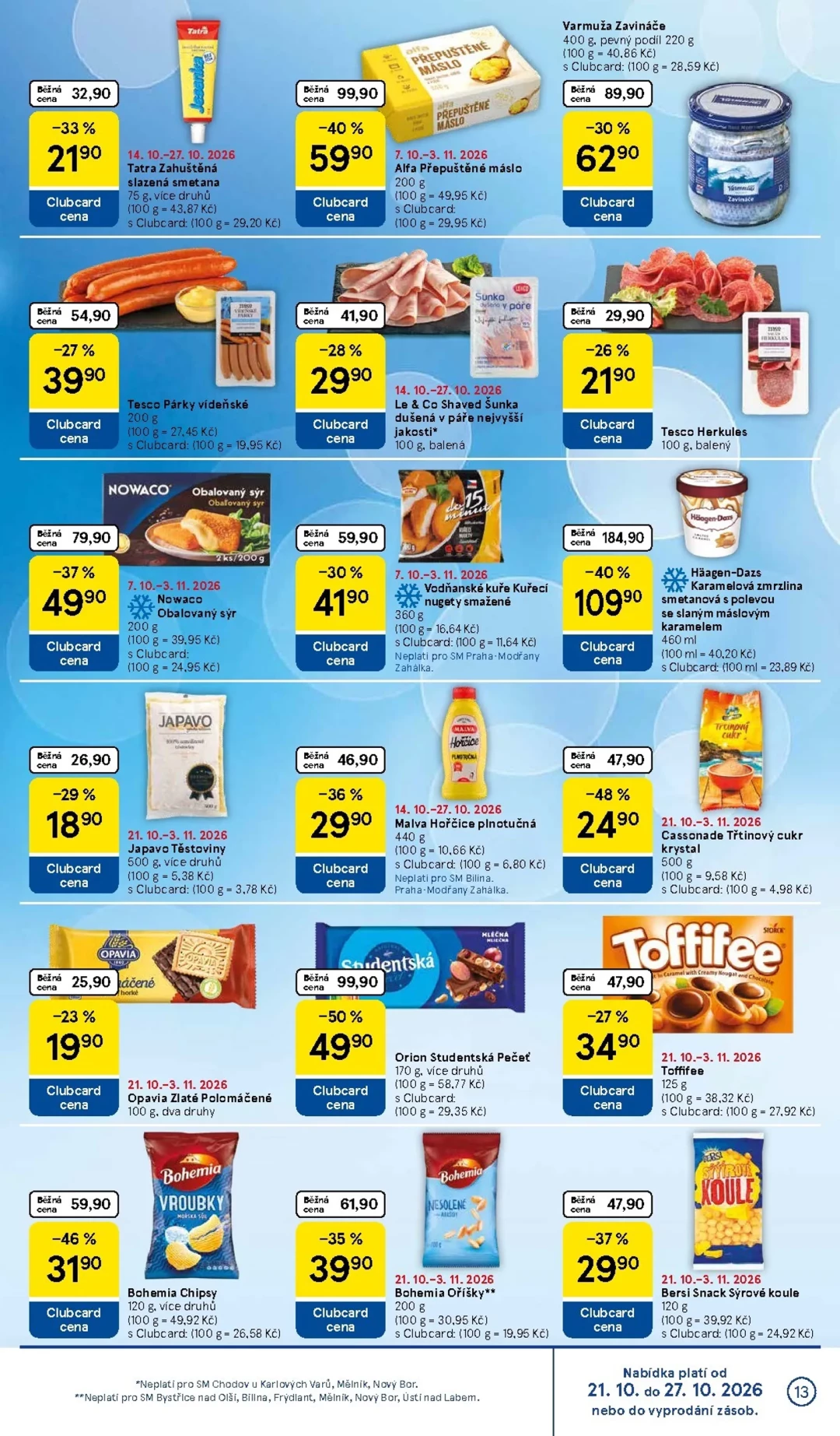 Originální strana 13 z 16 letáku Tesco – Tesco supermarket