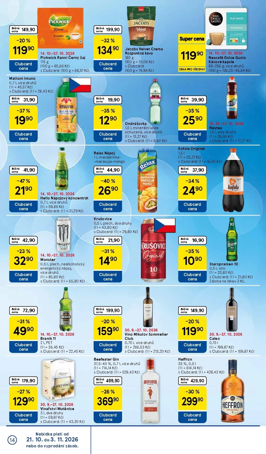 Originální strana 14 z 16 letáku Tesco – Tesco supermarket