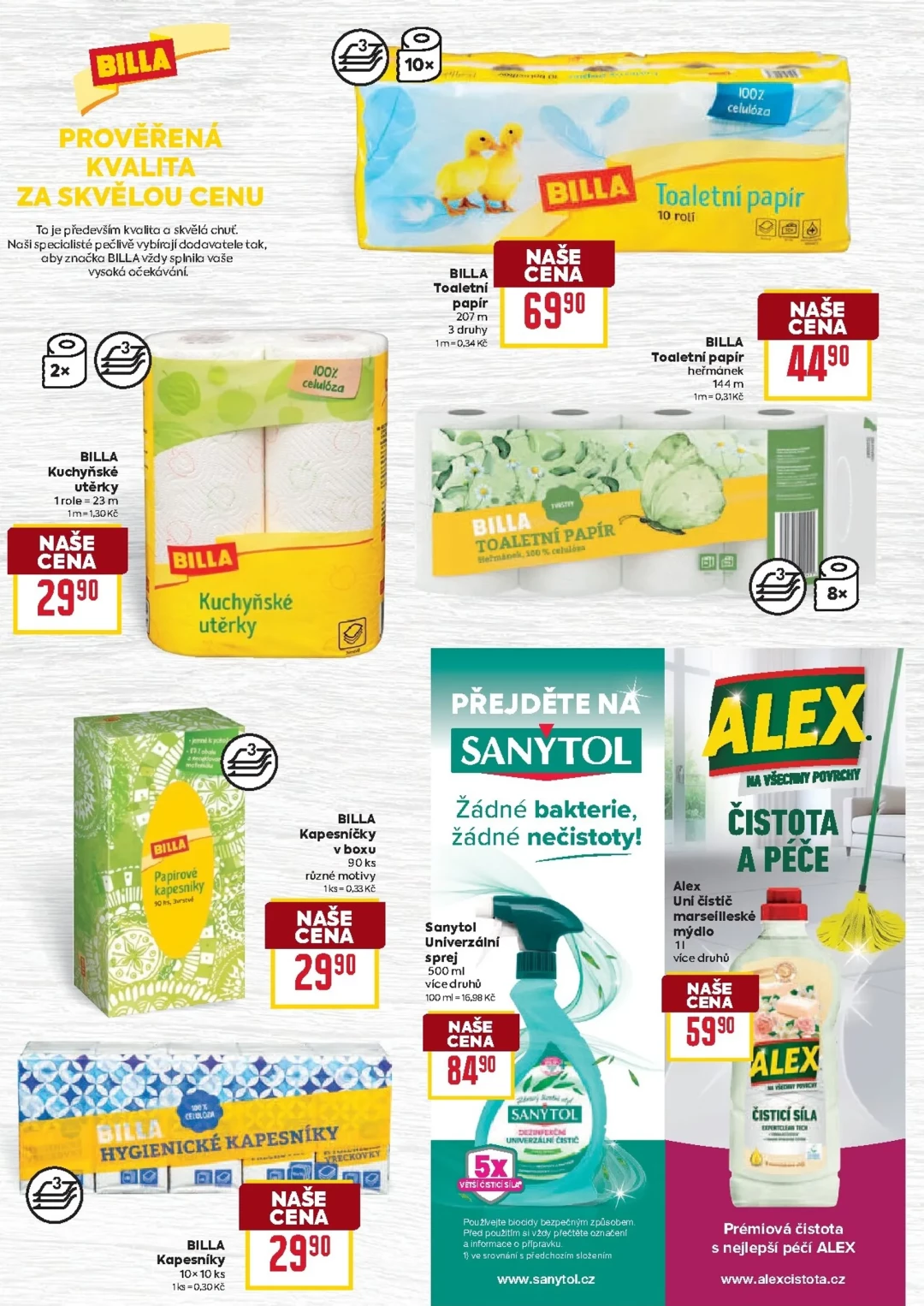 Originální strana 13 z 15 letáku Billa – Billa - Katalog: Péče