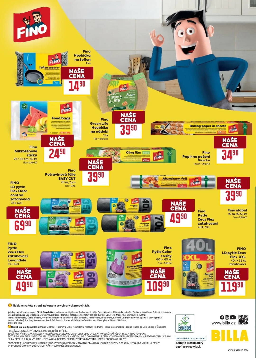 Originální strana 14 z 15 letáku Billa – Billa - Katalog: Péče