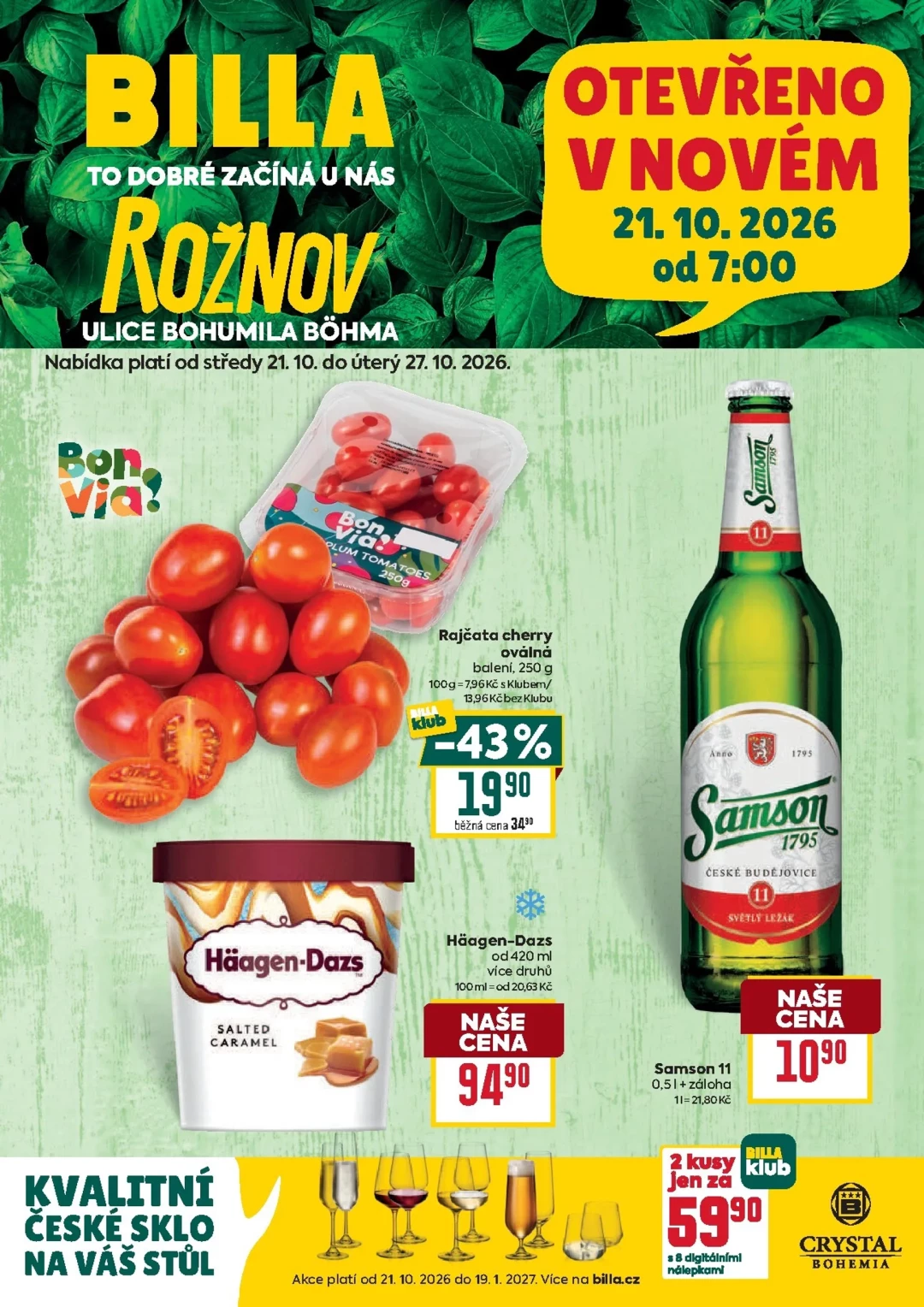 Originální strana 1 z 2 letáku Billa – Billa - Speciál: České Budějovice