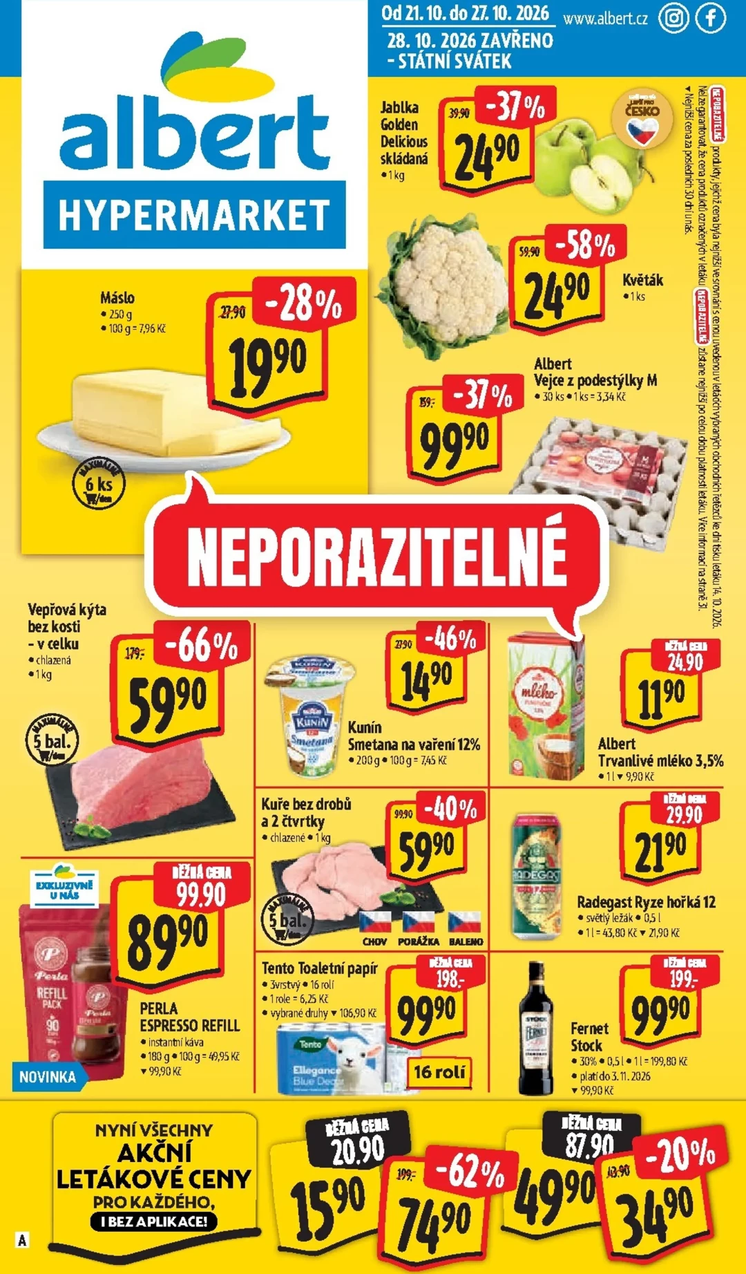 Originální strana 1 z 50 letáku Albert – Albert Hypermarket