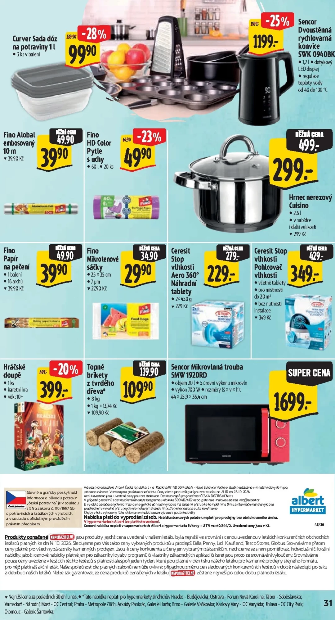 Originální strana 39 z 50 letáku Albert – Albert Hypermarket