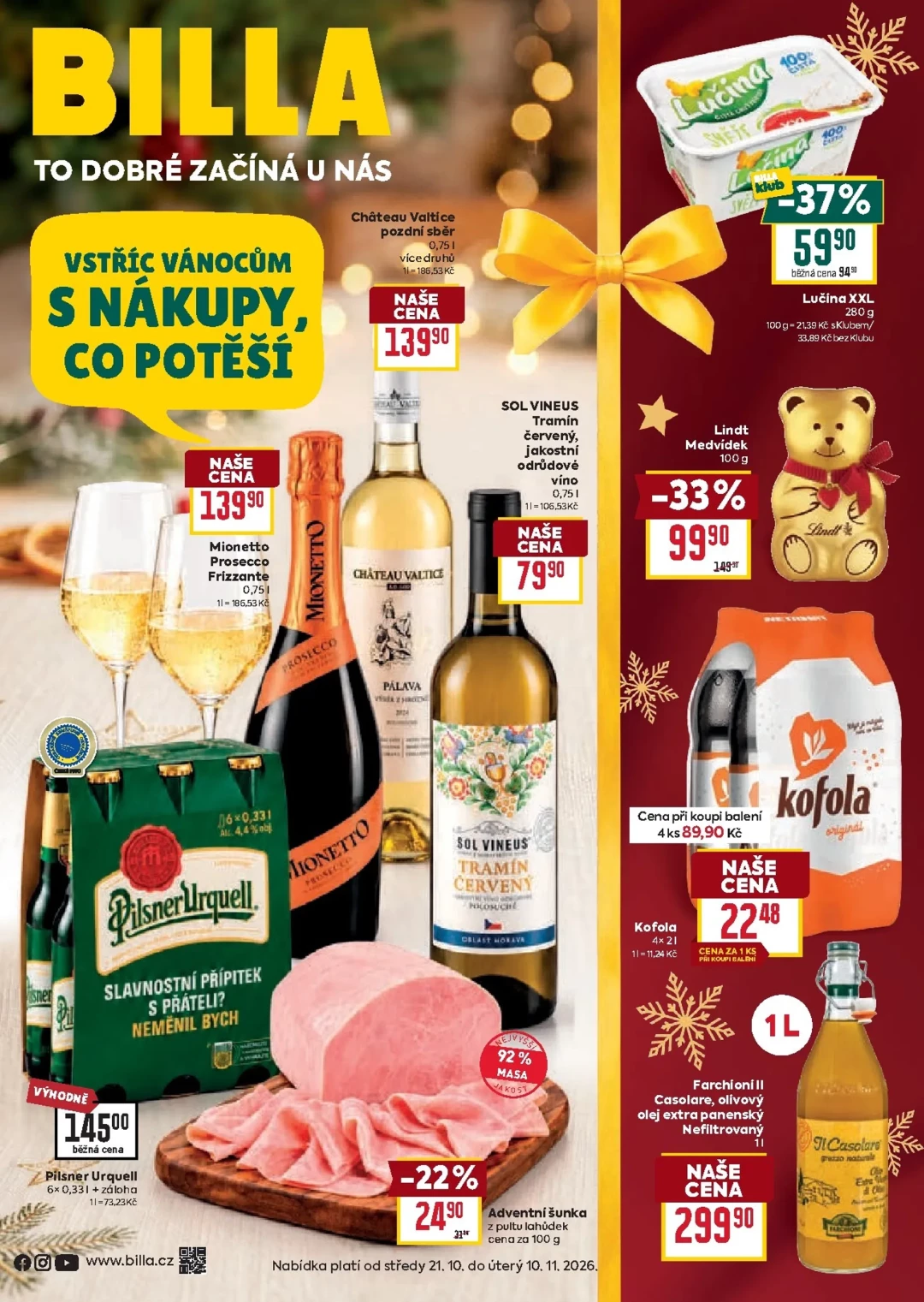 Originální strana 1 z 41 letáku Billa – Billa - Katalog: Vánoce 1